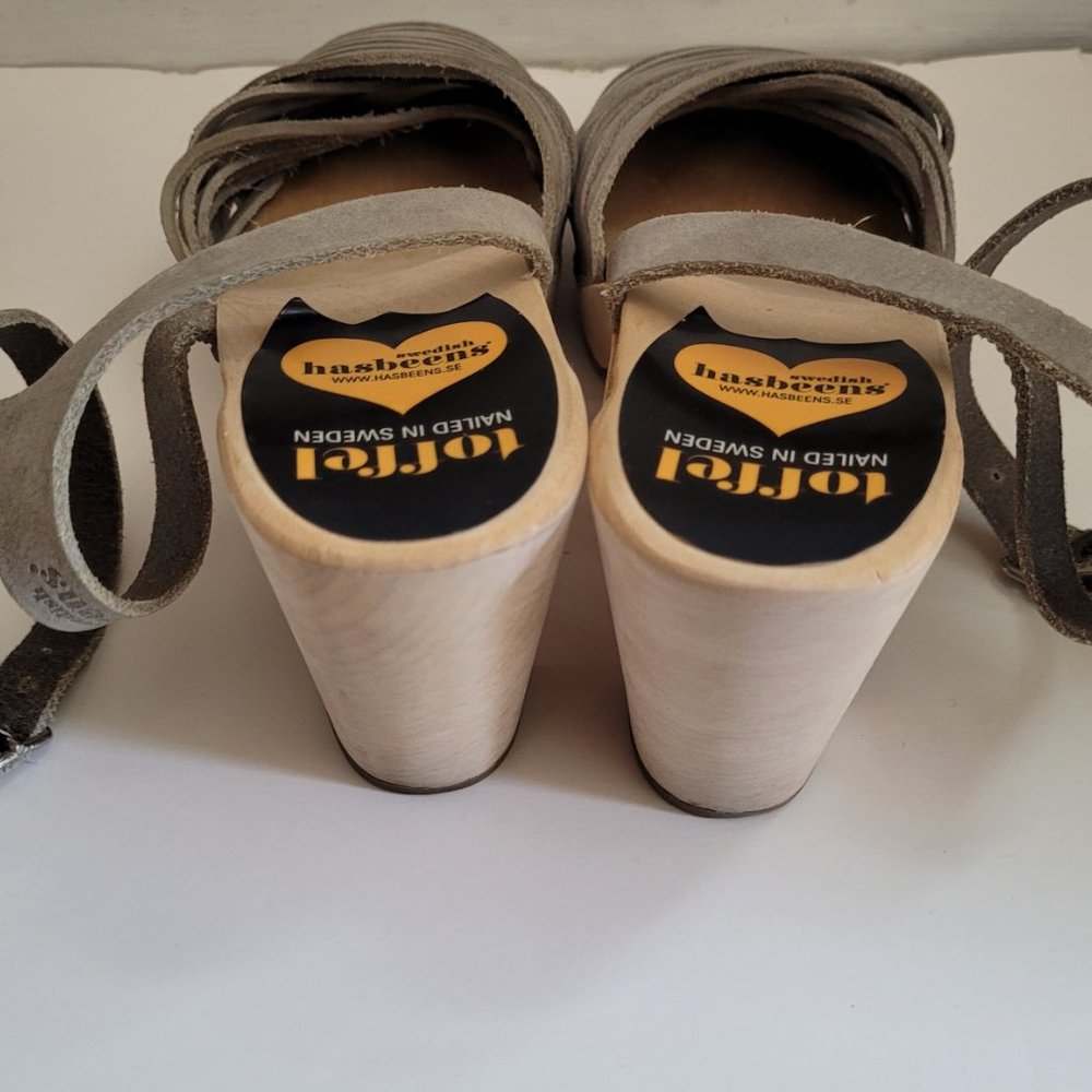 Women's Gray Mules - Picture 3 of 6